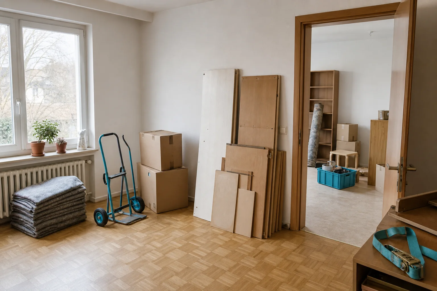 Wohnung während einer geordneten Haushalts- und Wohnungsauflösung