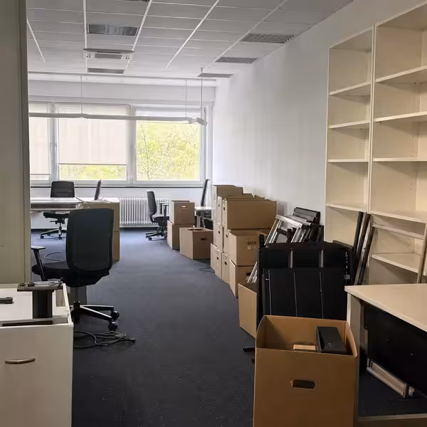 Geordnete Auflösung einer Bürofläche